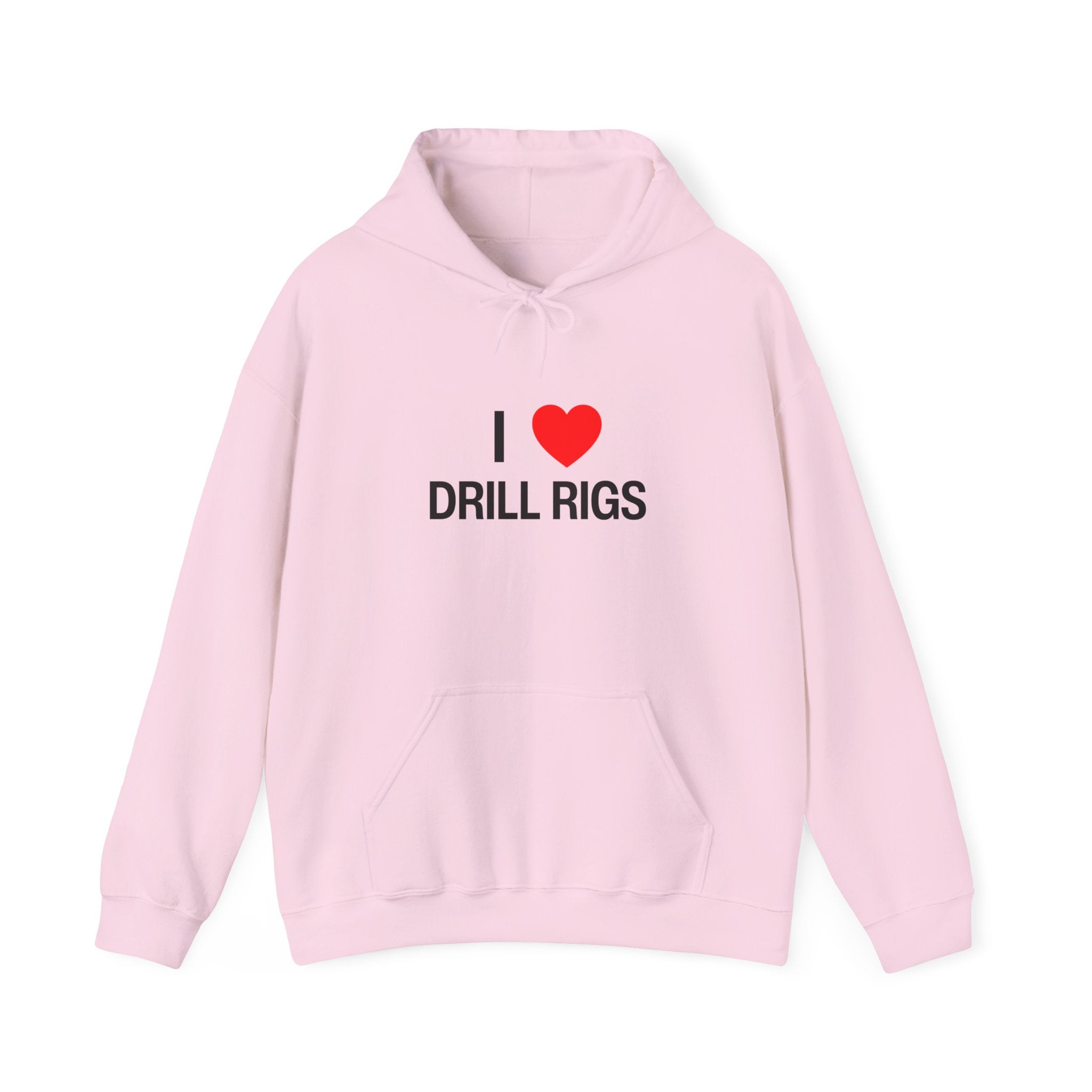 I Heart Drill Rigs Construction Funny Unisex Heavy Blend™ Hooded Sweatshirt