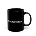 Big Excavator Guy Black Mug (11oz, 15oz)