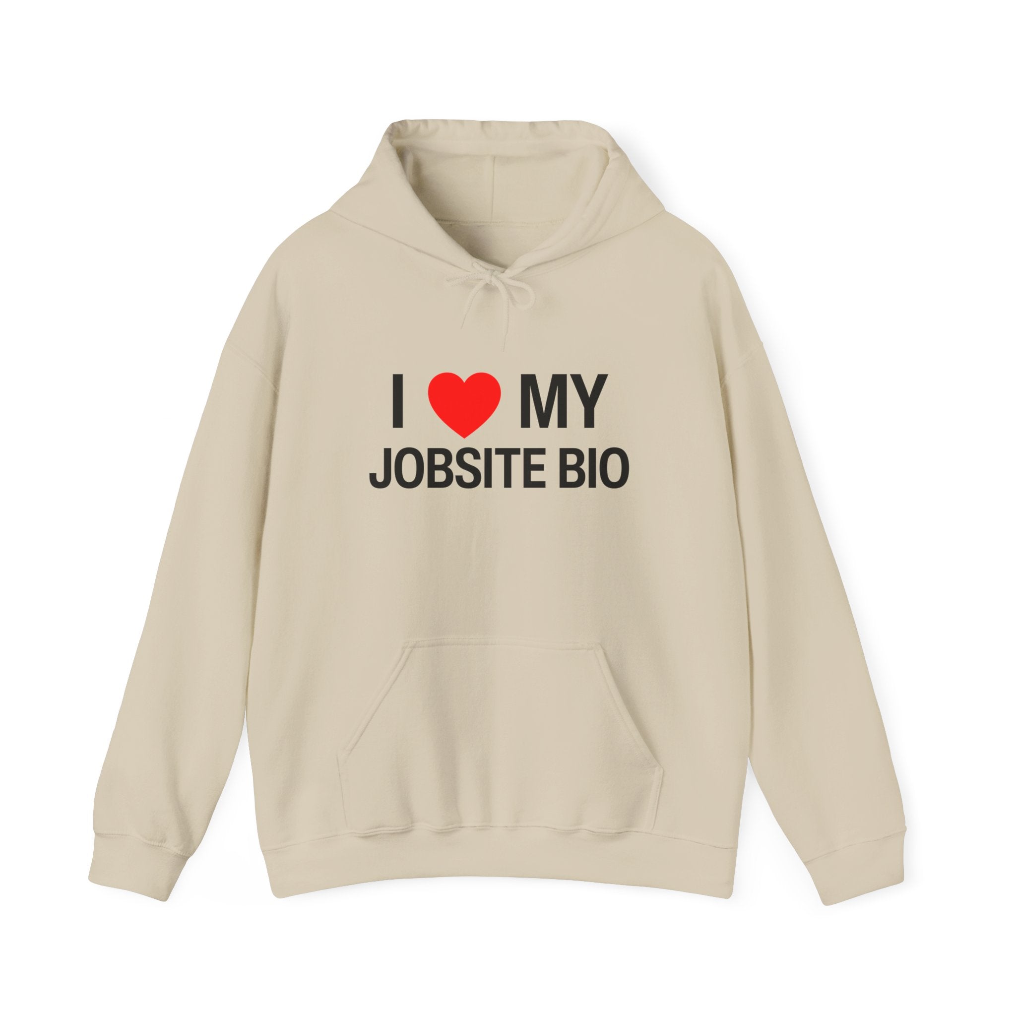 I Heart my Jobsite Bio Unisex Heavy Blend™ Hooded Sweatshirt