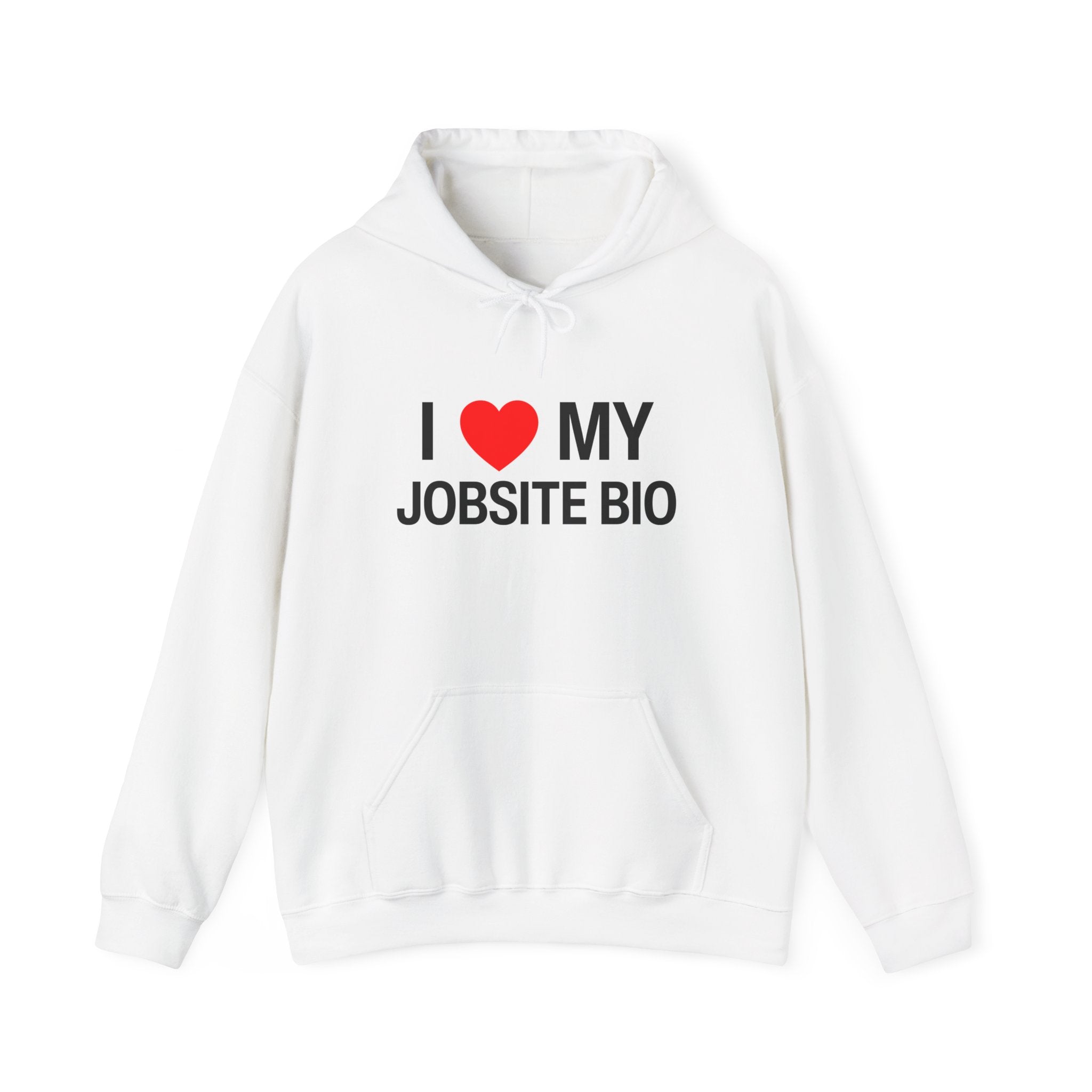 I Heart my Jobsite Bio Unisex Heavy Blend™ Hooded Sweatshirt