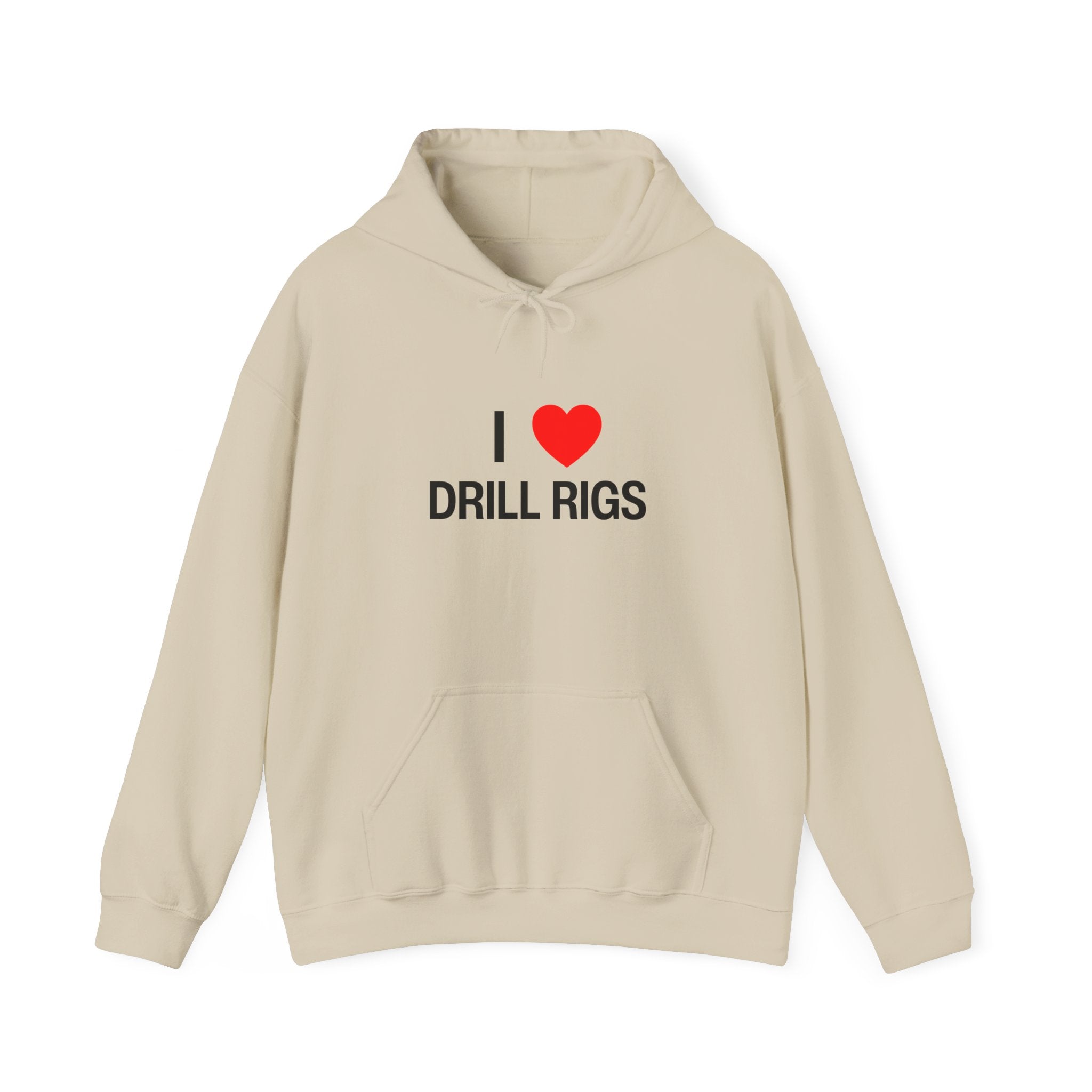 I Heart Drill Rigs Construction Funny Unisex Heavy Blend™ Hooded Sweatshirt