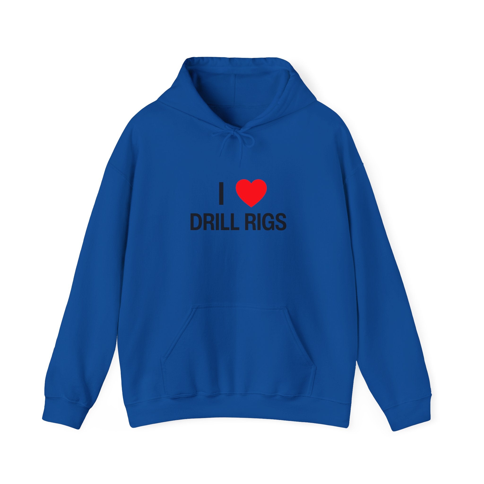 I Heart Drill Rigs Construction Funny Unisex Heavy Blend™ Hooded Sweatshirt