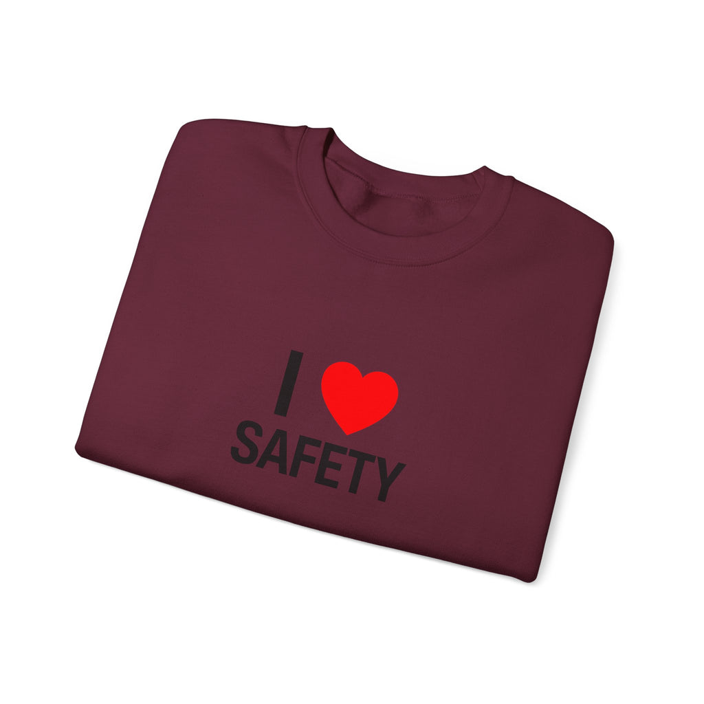 I Heart Safety Unisex Heavy Blend™ Crewneck Sweatshirt