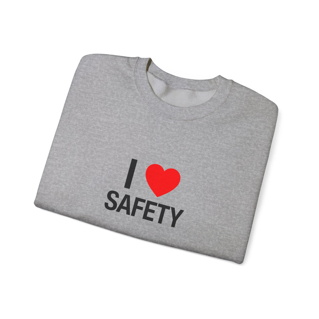 I Heart Safety Unisex Heavy Blend™ Crewneck Sweatshirt