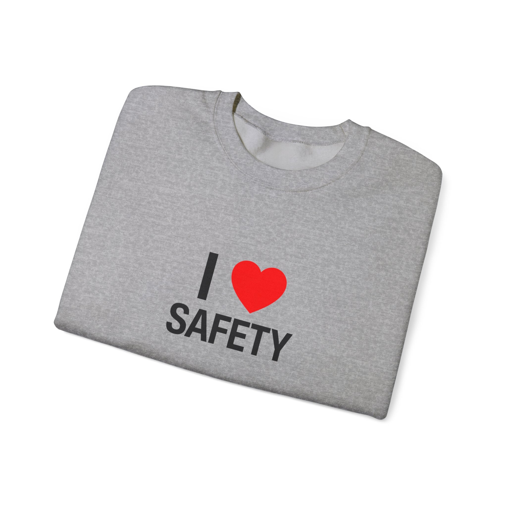 I Heart Safety Unisex Heavy Blend™ Crewneck Sweatshirt