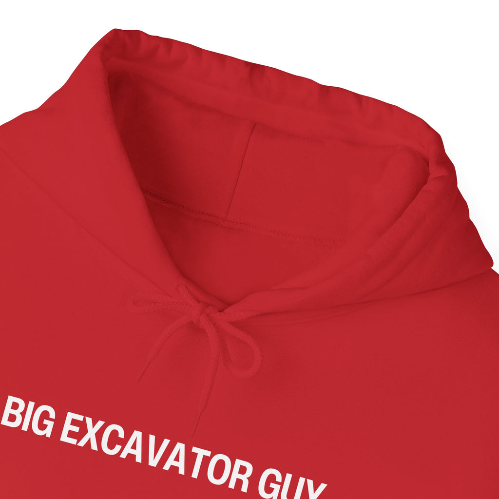 Big Excavator Guy Construction Funny Unisex Heavy Blend™ Hooded Sweatshirt