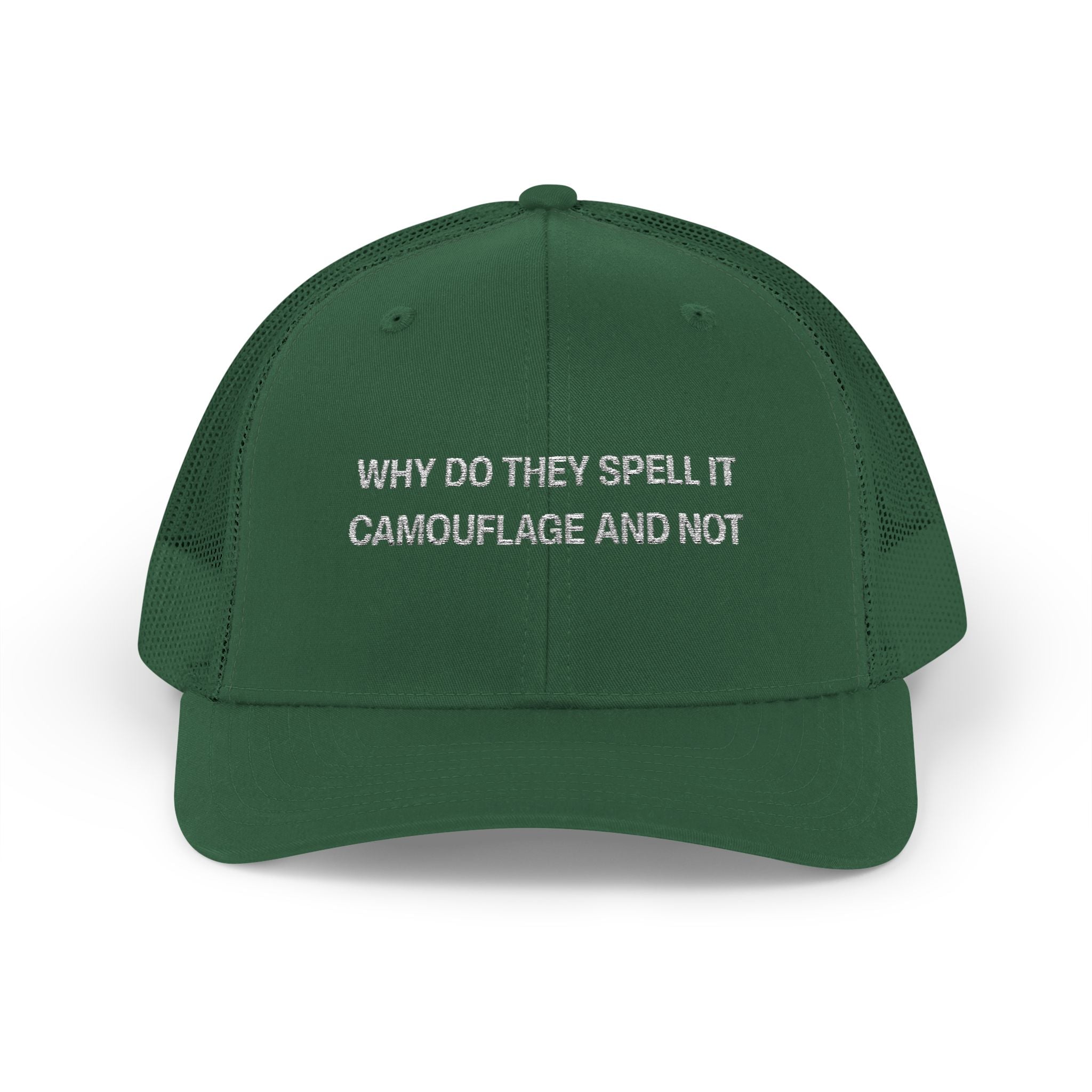 Why Do They Spell it Camouflage and Not Snapback Trucker Cap