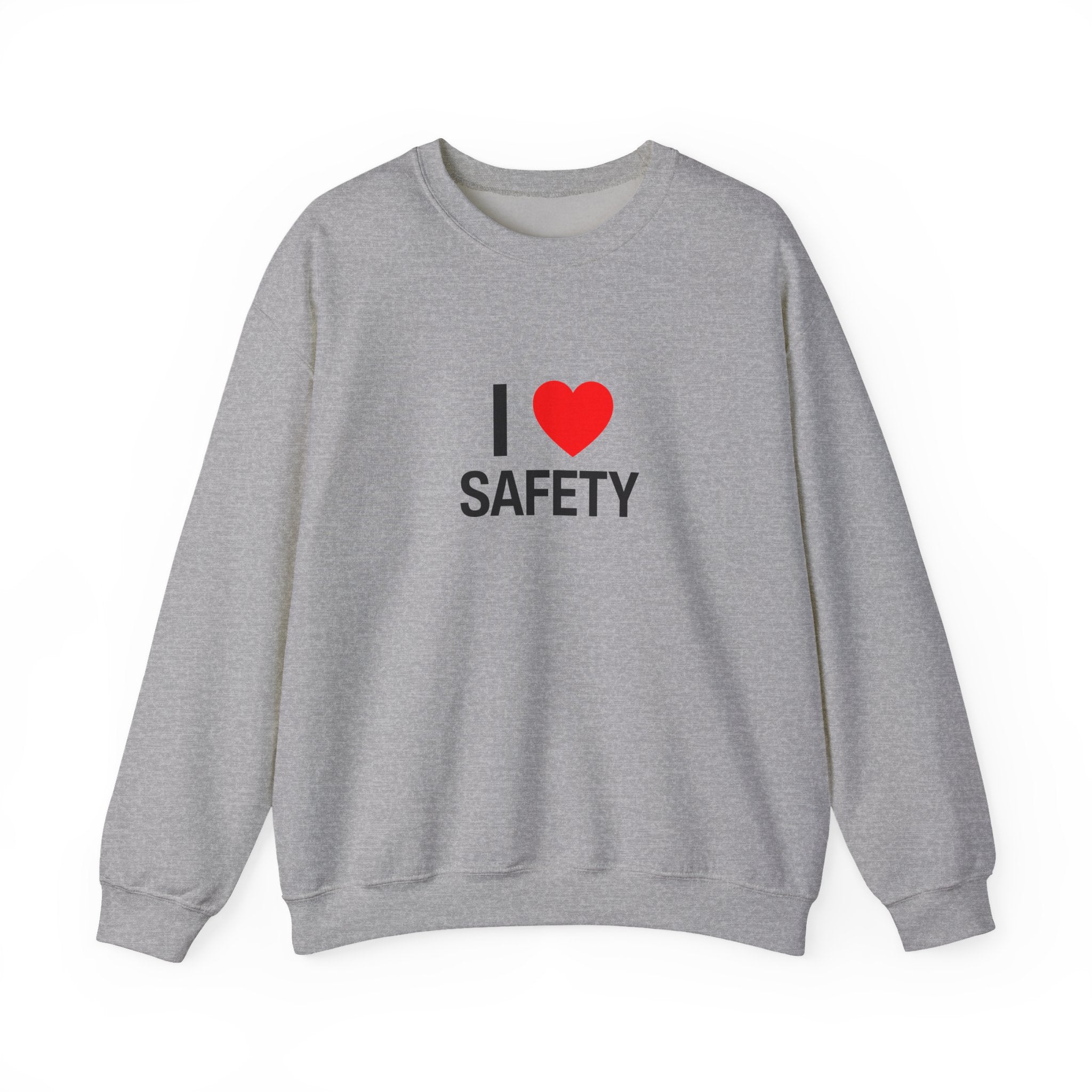 I Heart Safety Unisex Heavy Blend™ Crewneck Sweatshirt