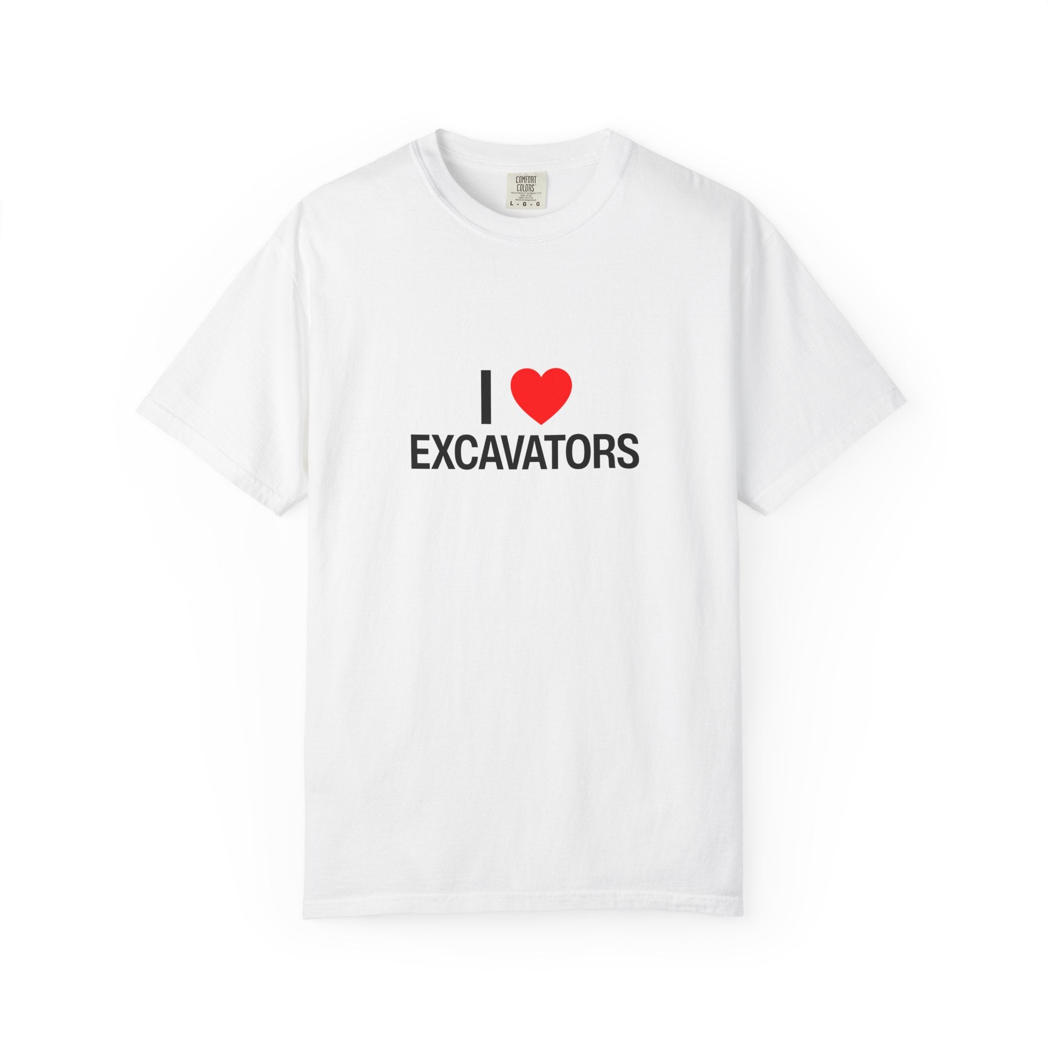 I Heart Excavators Unisex Garment-Dyed T-shirt