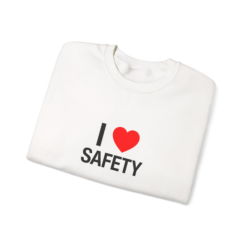 I Heart Safety Unisex Heavy Blend™ Crewneck Sweatshirt