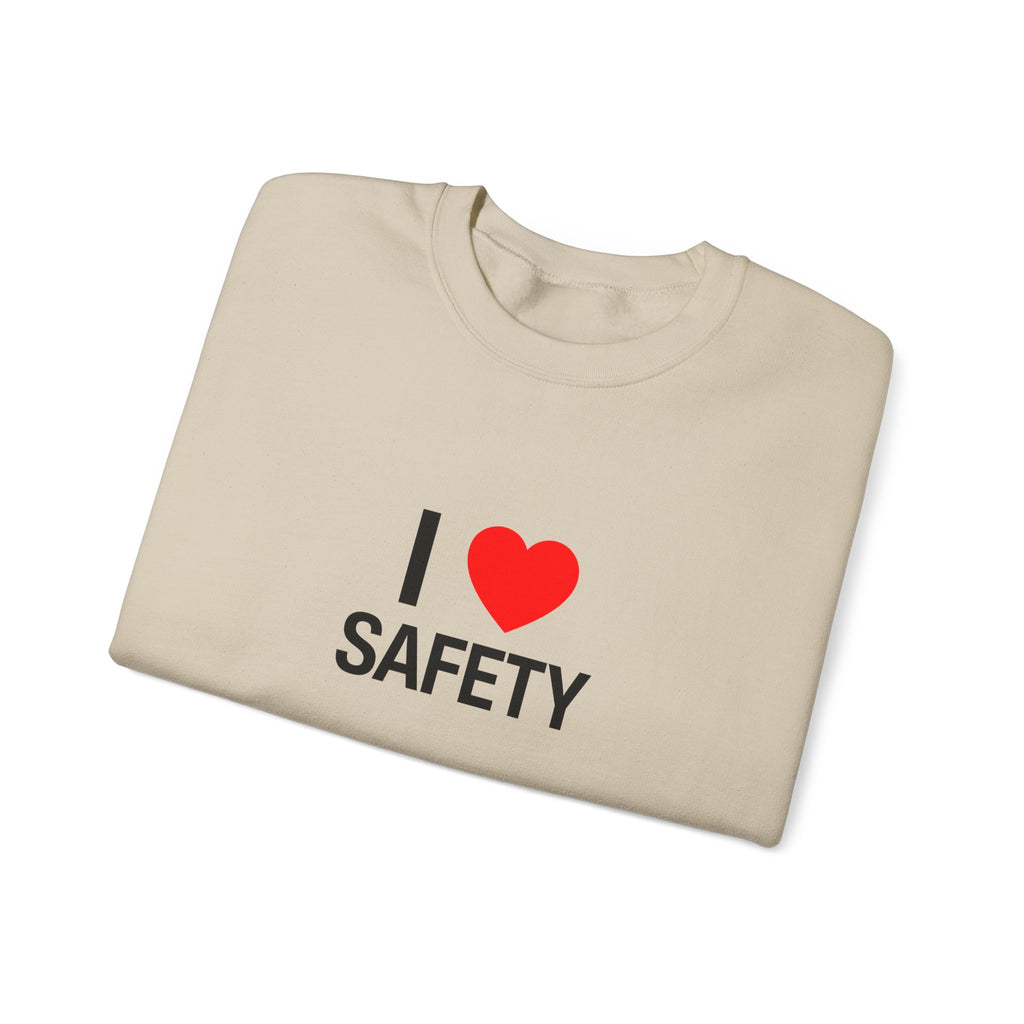 I Heart Safety Unisex Heavy Blend™ Crewneck Sweatshirt