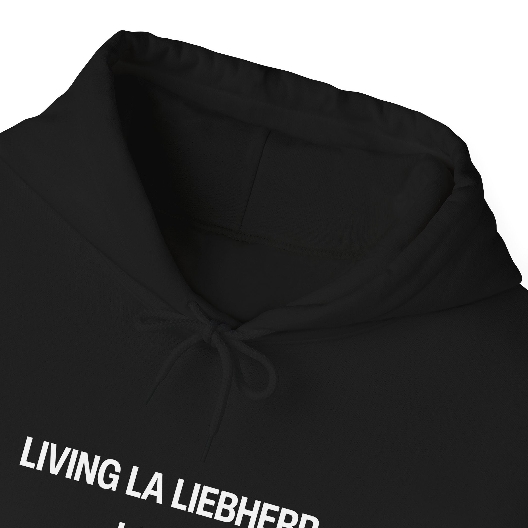 Living La Liebherr Loca Construction Funny Unisex Heavy Blend™ Hooded Sweatshirt