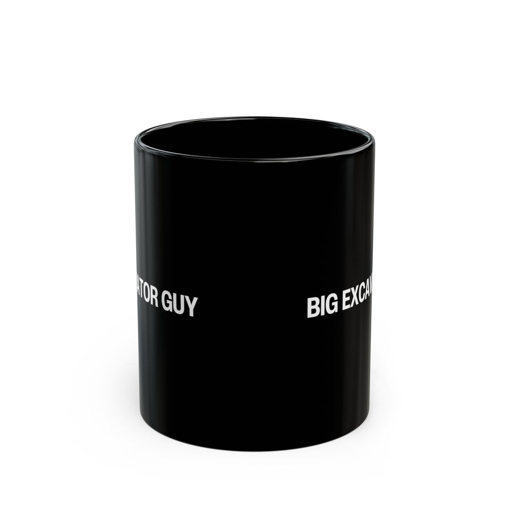 Big Excavator Guy Black Mug (11oz, 15oz)