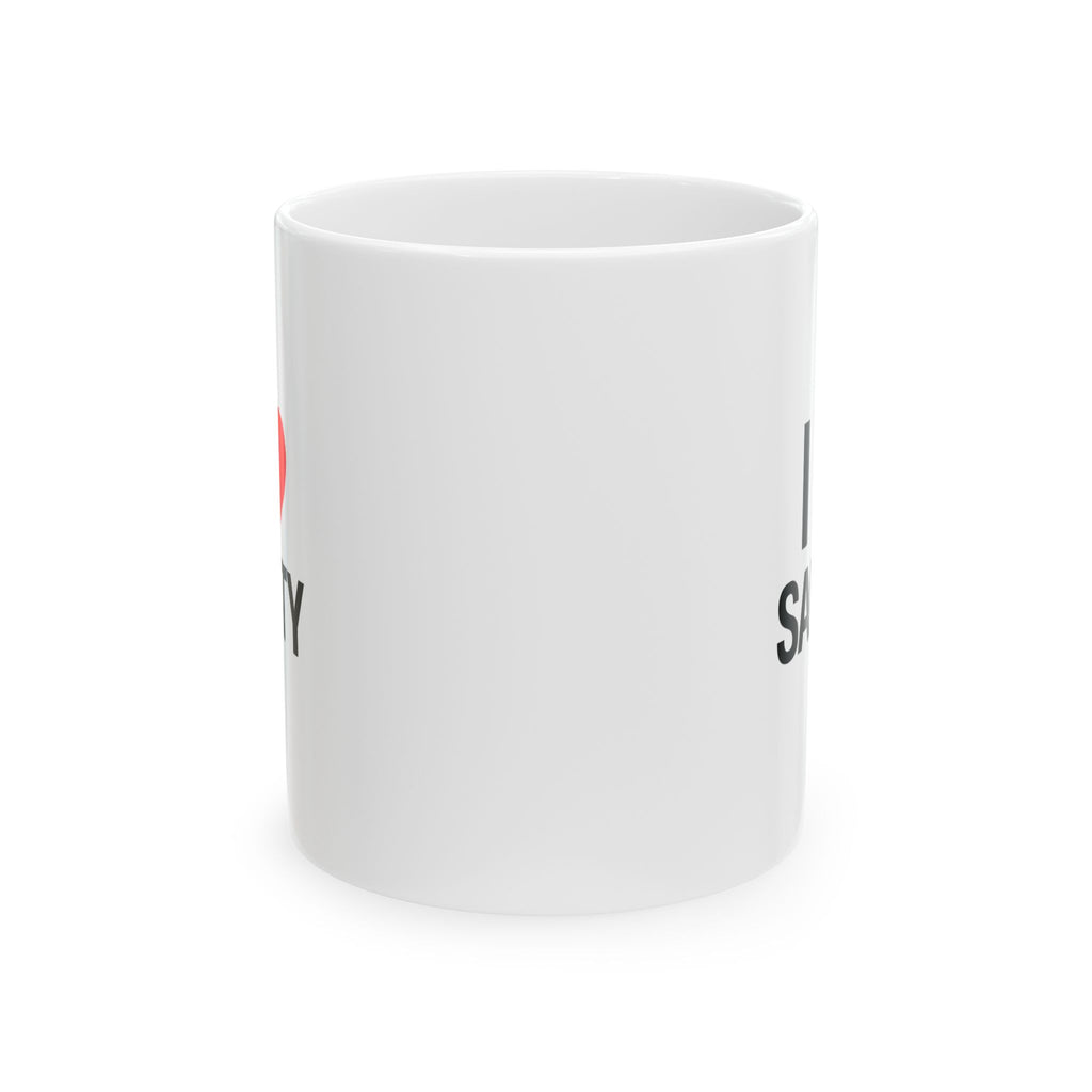 I Heart Safety Ceramic Mug, (11oz, 15oz)