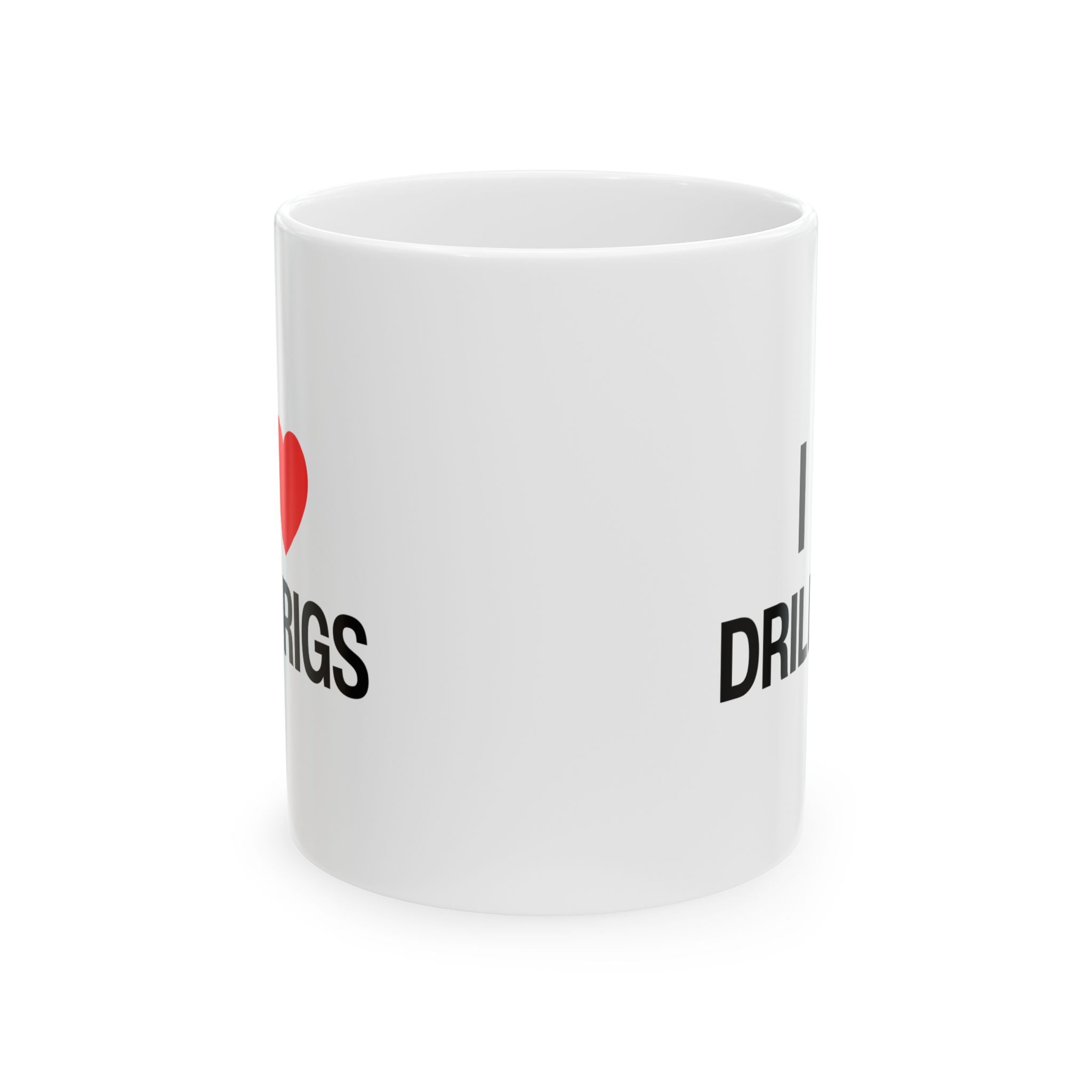 I Heart Drill Rigs Ceramic Mug, (11oz, 15oz)
