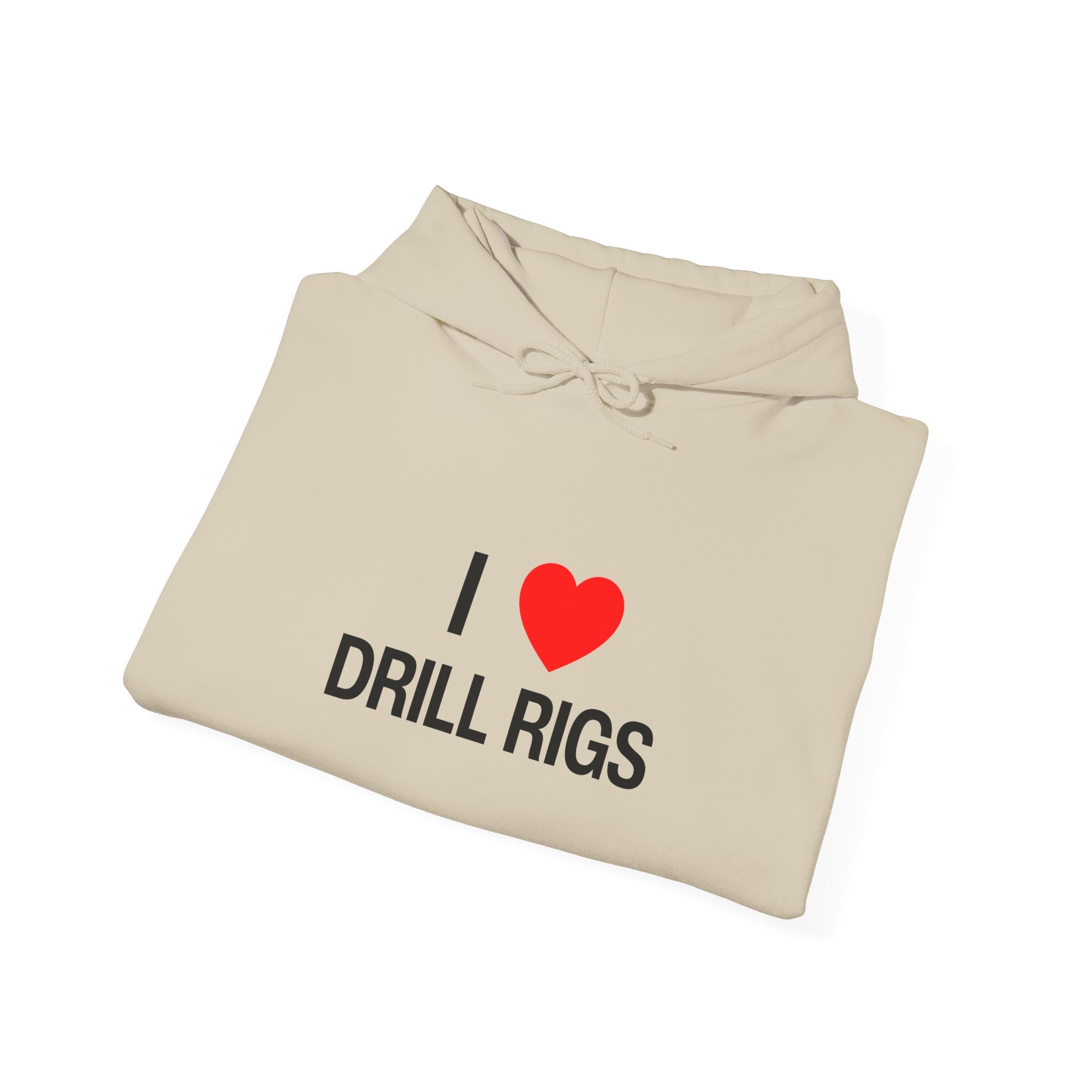 I Heart Drill Rigs Construction Funny Unisex Heavy Blend™ Hooded Sweatshirt