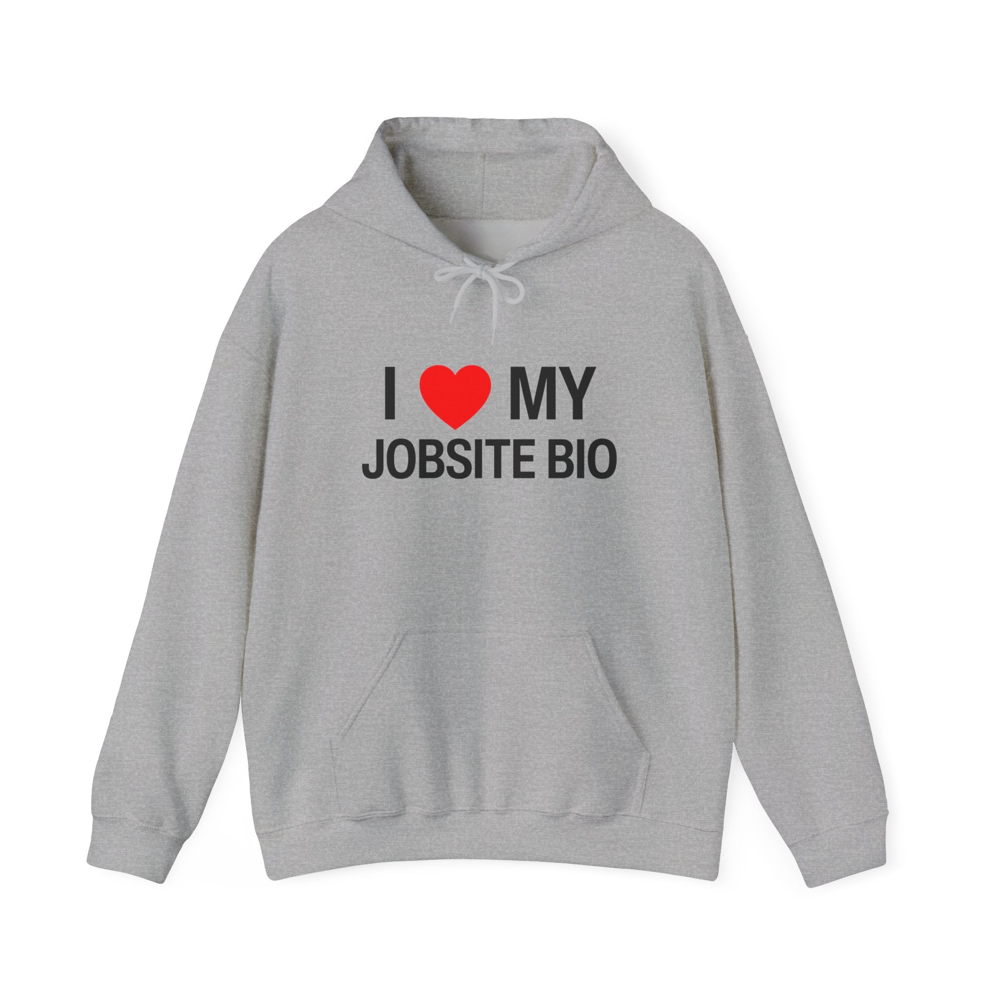 I Heart my Jobsite Bio Unisex Heavy Blend™ Hooded Sweatshirt